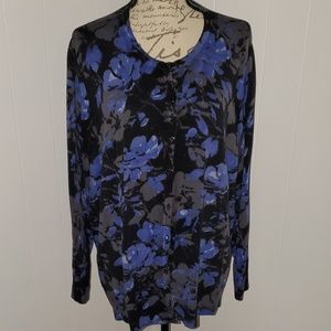 Croft and Barrow floral cardigan